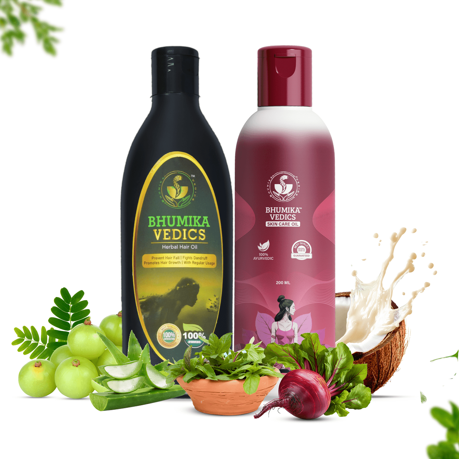 200 ml Hair oil + 200 ml Skin Care Oil – Combo